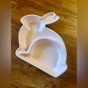 Easter Pink Heavy Plastic Bunny Rabbit Trinket of Snack Dish